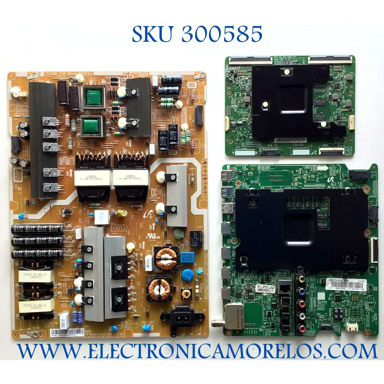 KIT DE TARJETAS PARA TV SAMSUNG / MAIN BN94-09269A / BN41-02344D  / FUENTE BN44-00859A / L55SHN_FHS / T-CON BN96-34823A 2015_INX_UHD_HAWK_UFT / 34823A / PANEL CY-GJ050HGNV1H // MODELO UN50JS7000FXZA IH01 / UN50JS7000FXZA / UN50JS7000F